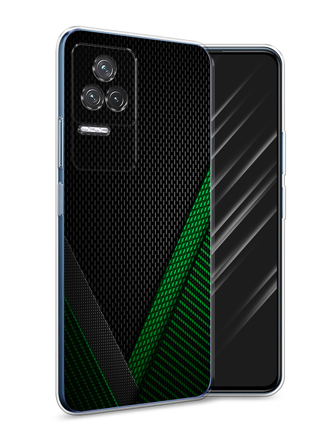 

Чехол Awog на Xiaomi Redmi K50 "Зеленый карбон", Разноцветный, 312250-3