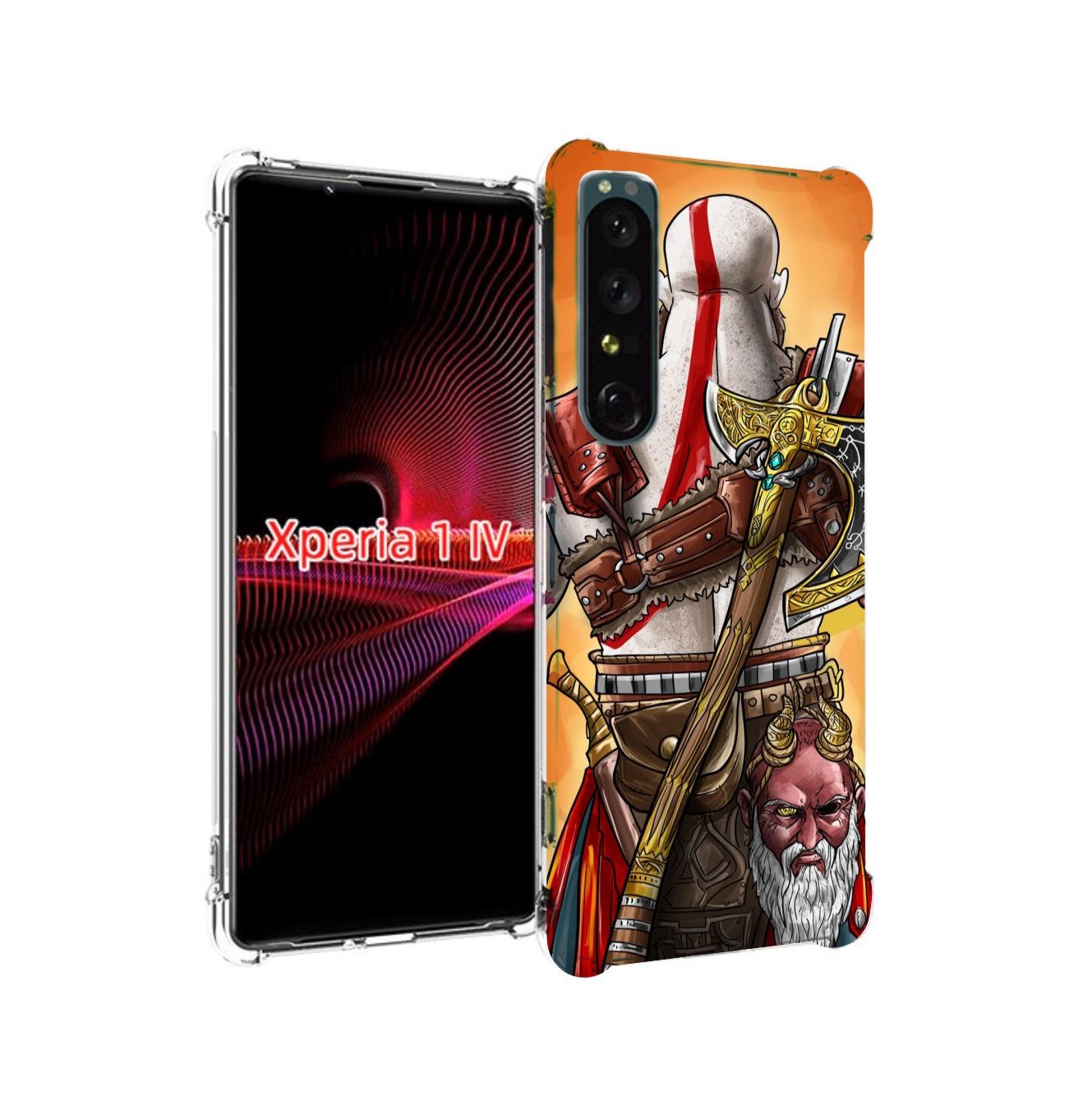 

Чехол накладка MyPads God of War для Sony Xperia 1 IV, Прозрачный, Tocco