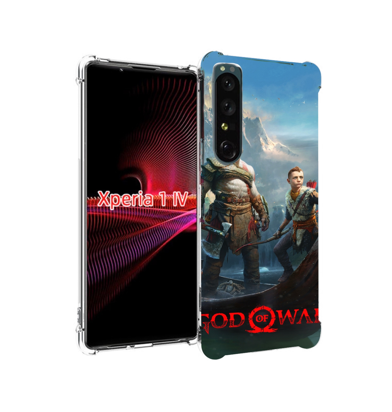 

Чехол накладка MyPads God Of War Кратос Атрей для Sony Xperia 1 IV, Прозрачный, Tocco
