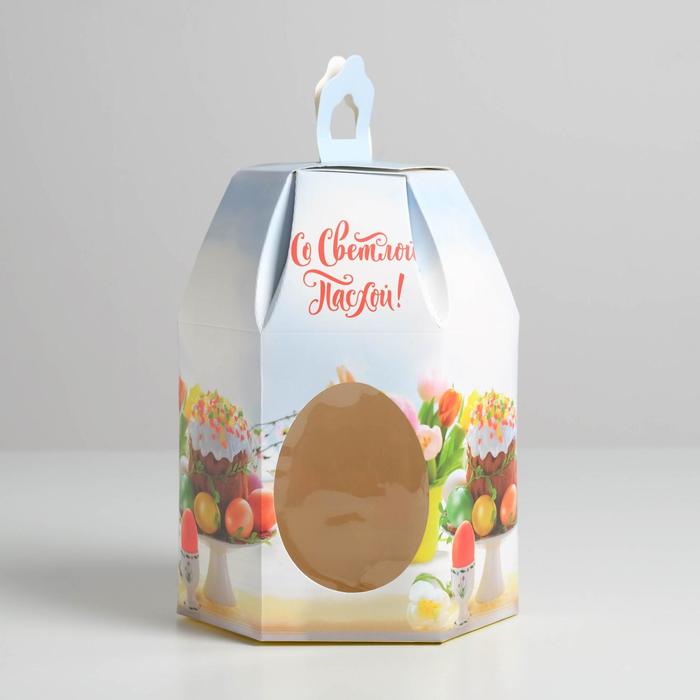 

Коробка складная «Со Светлой Пасхой», 16,5 х 14,5 х 21 см, Разноцветный, Подарочная упаковка Пасха
