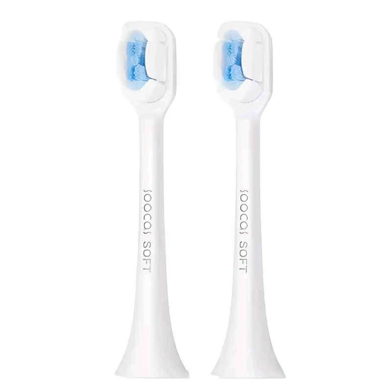 

Насадки для зубной щетки Soocas X3 SOFT White, 2 шт, Electric Sonic Toothbrush X1 / X3