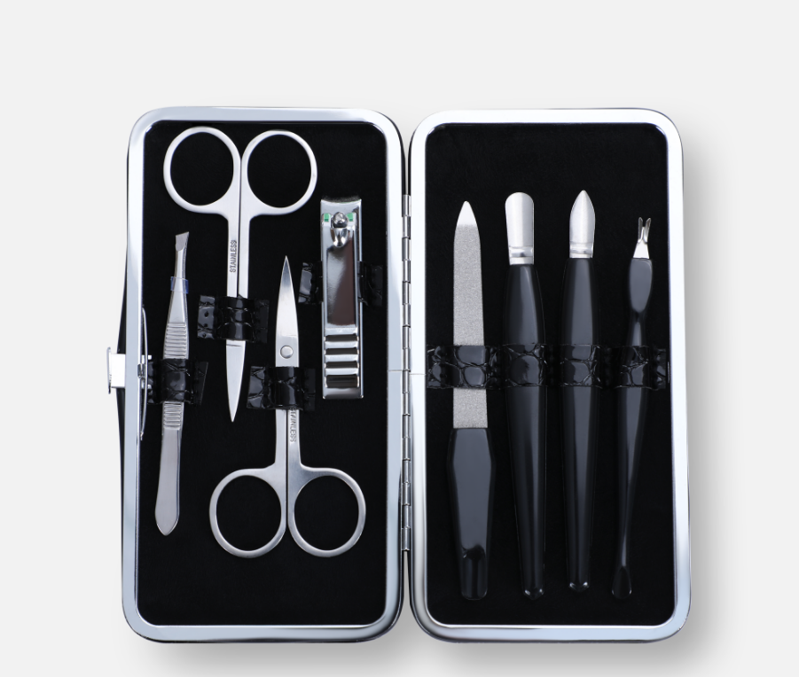 Набор маникюрный Raffini Manicure Set, 8 предметов, глянцевый