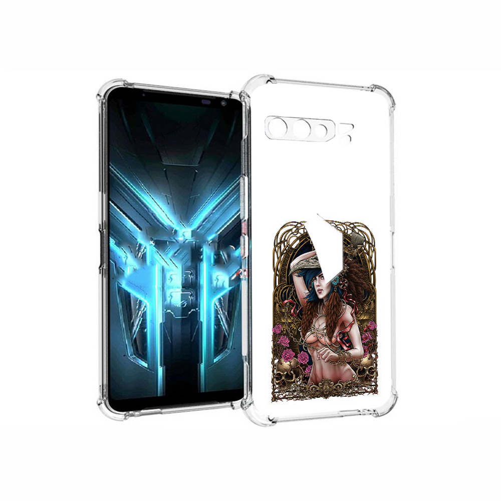 

Чехол MyPads Tocco для Asus ROG Phone 3 красивая девушка рисунок, Прозрачный, Tocco