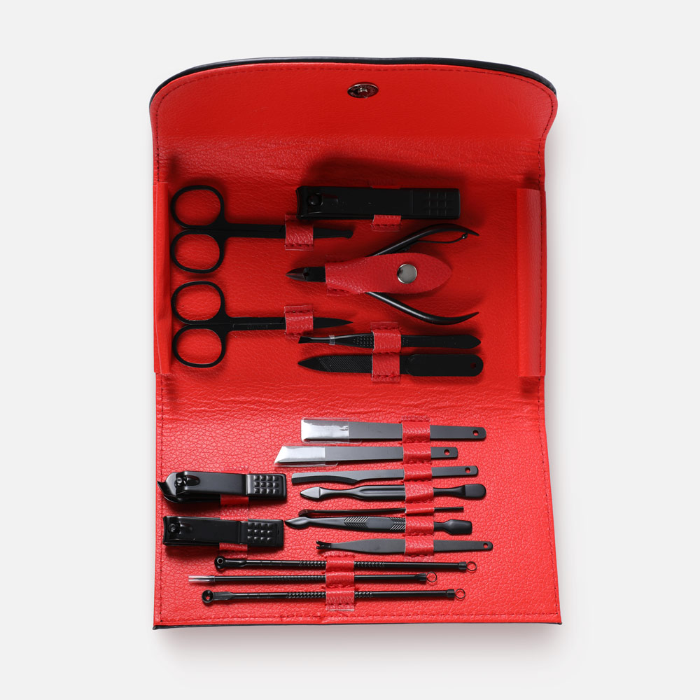 Набор маникюрный Raffini Manicure Set, 18 предметов, глянцевый