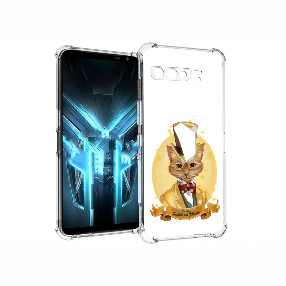 

Чехол MyPads Tocco для Asus ROG Phone 3 кот юрист, Прозрачный, Tocco