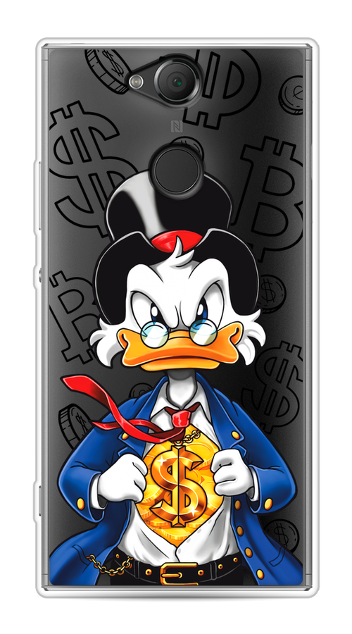 

Чехол на Sony Xperia XA2 "Scrooge Goldman", Черный;белый;синий, 53150-1