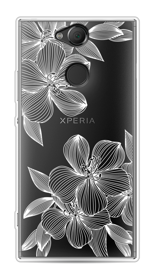 

Чехол на Sony Xperia XA2 "Крокус", Белый;прозрачный, 53150-1