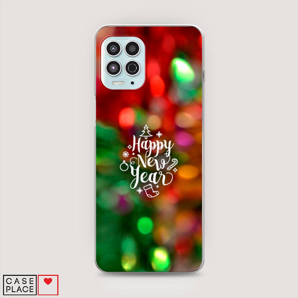 

Чехол на Motorola Moto G100 "Новый Год на елке", Зеленый;красный;желтый, 241650-5