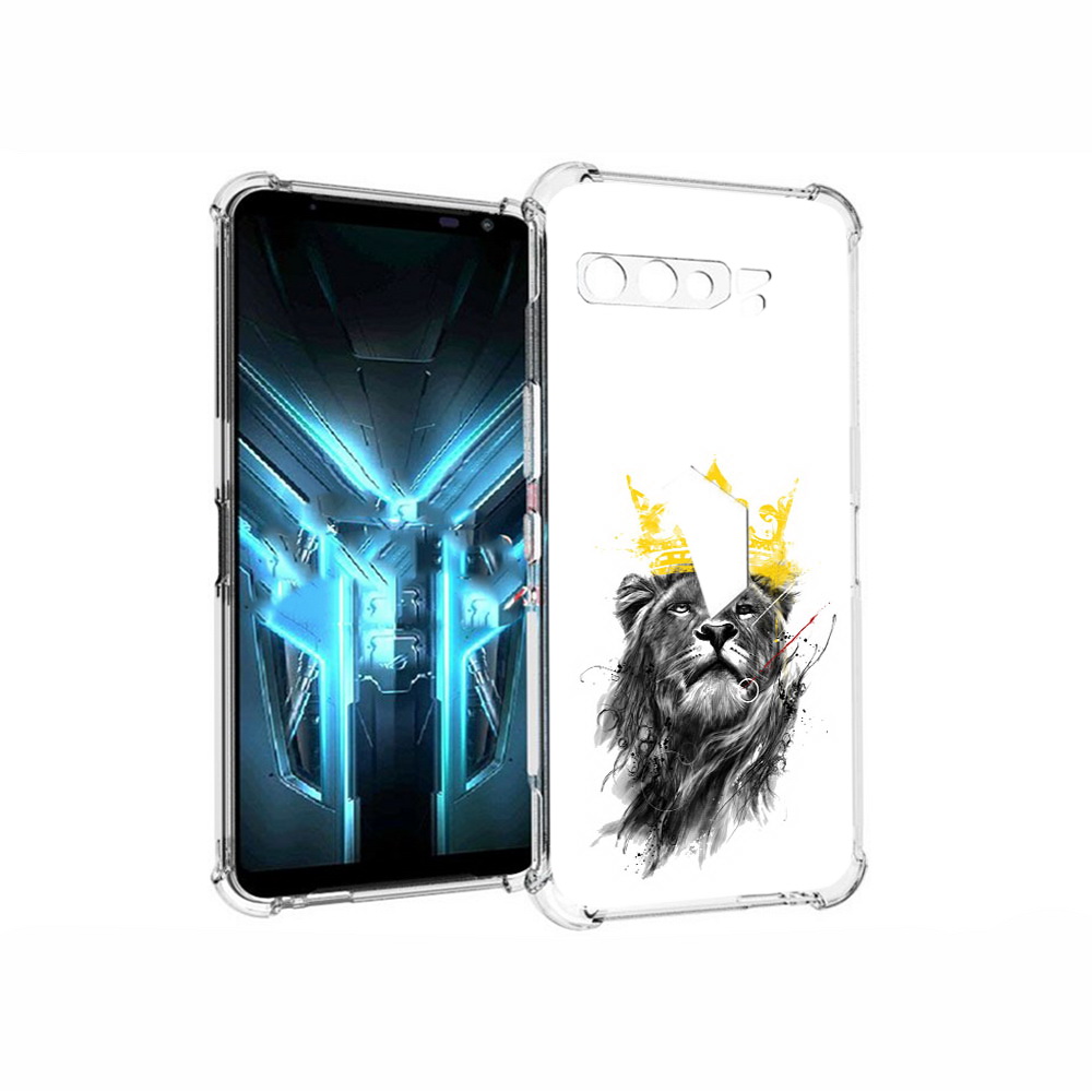

Чехол MyPads Tocco для Asus ROG Phone 3 король-лев, Прозрачный, Tocco