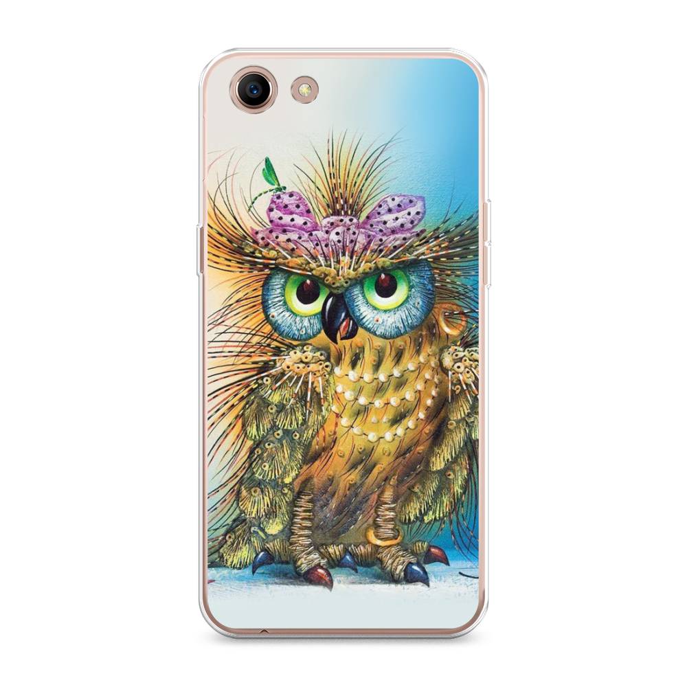 

Чехол для Oppo A83 "Модная сова", Коричневый;голубой, 250150-1
