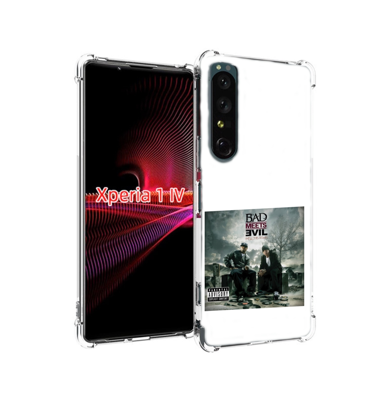 

Чехол задняя-панель-накладка-бампер MyPads Eminem BAD MEETS EVIL – HELL THE SEQUEL для ..., Прозрачный, Tocco