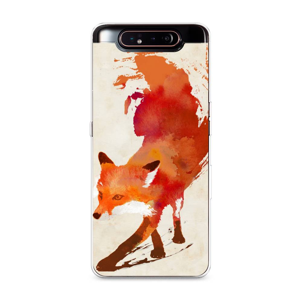 

Чехол Awog на Samsung Galaxy A80 "Лиса", Разноцветный, 28350-10