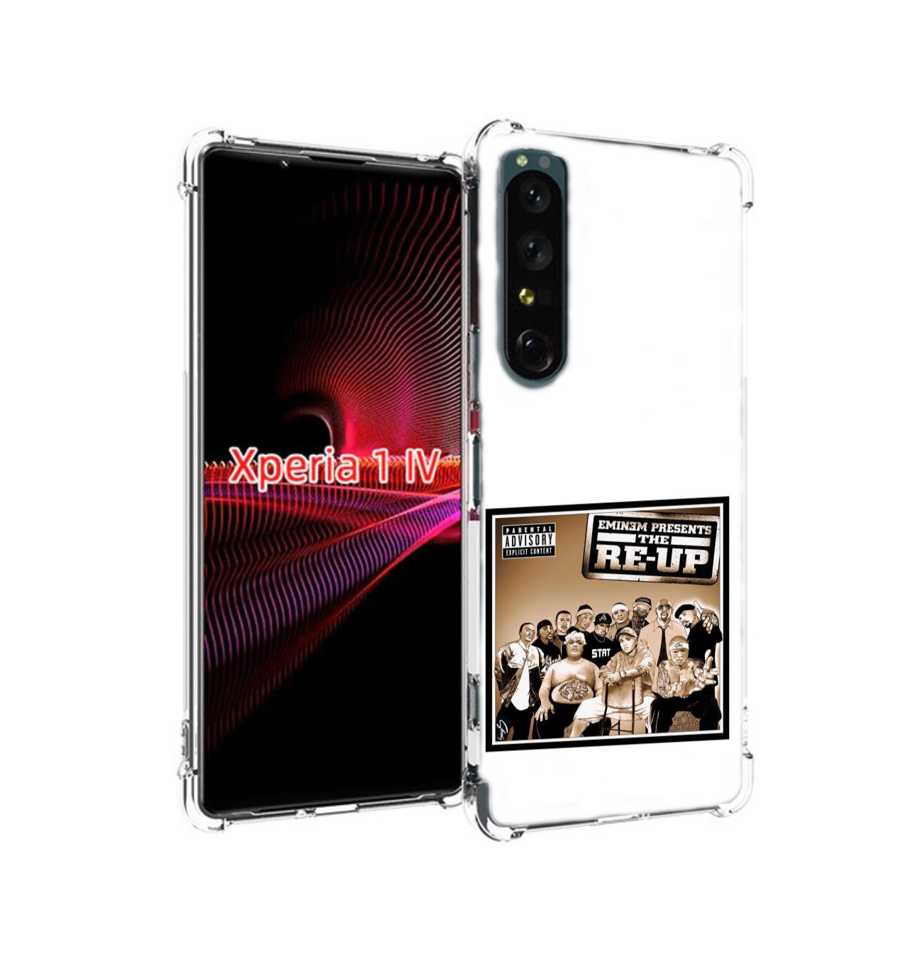 

Чехол Накладка Mypads Eminem Presents, The Re-Up Для Sony Xperia 1 Iv, Прозрачный, Tocco