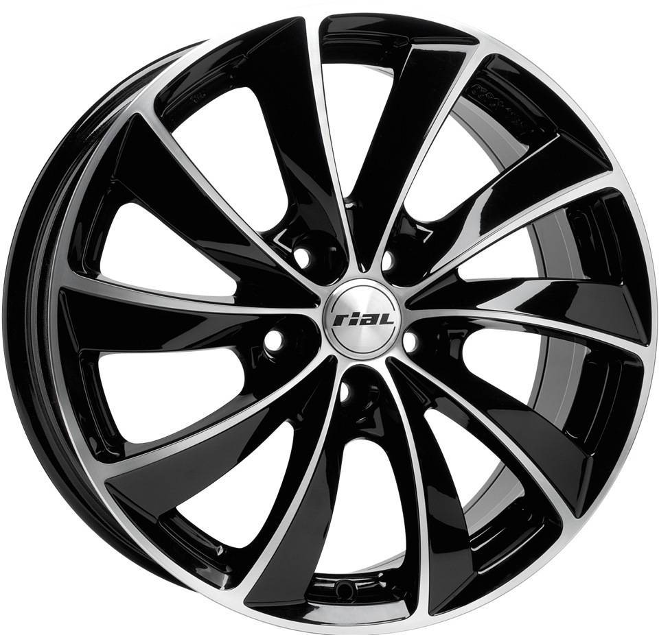 

Колесный диск Rial LUGANO (DBF) 8xR18 ET35 5*112 D66.5, Черный;серебристый