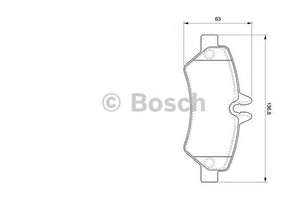 

Комплект тормозных колодок BOSCH 0986494123