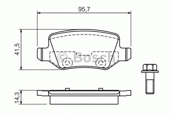 

Комплект тормозных колодок BOSCH 0986494023