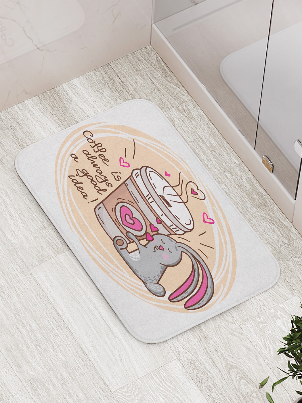 

Коврик противоскользящий для ванной, сауны, бассейна, 77х52 см bath_79463 JoyArty