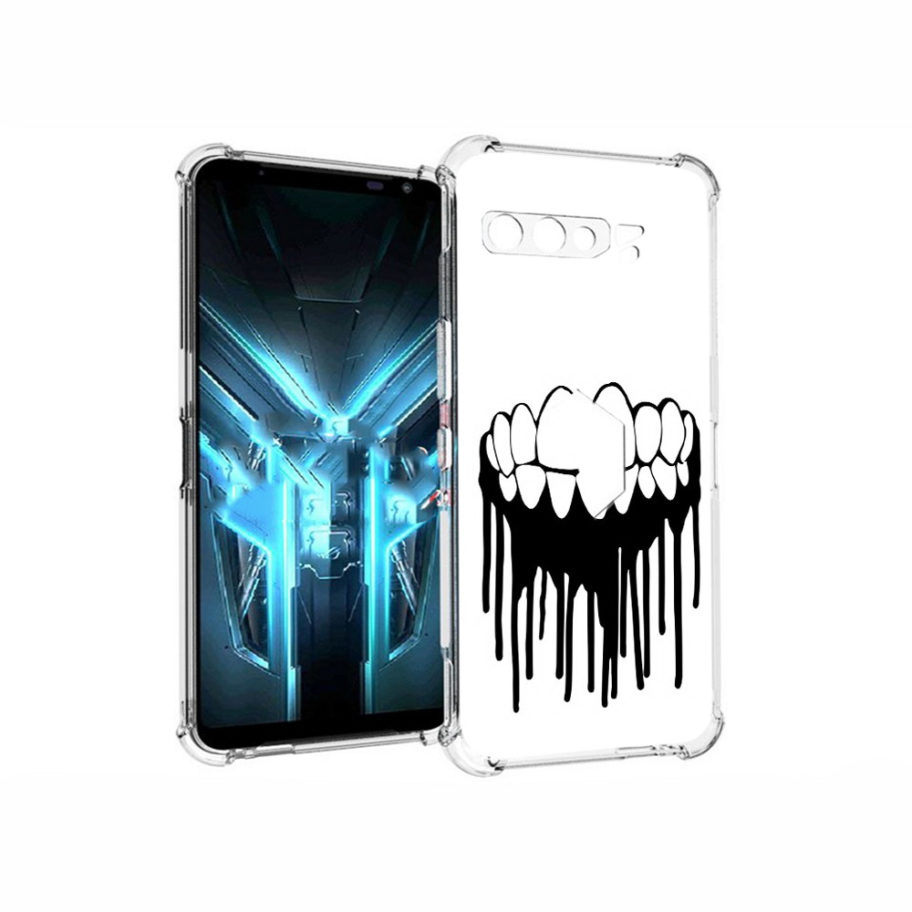 

Чехол MyPads Tocco для Asus ROG Phone 3 зубы, Прозрачный, Tocco