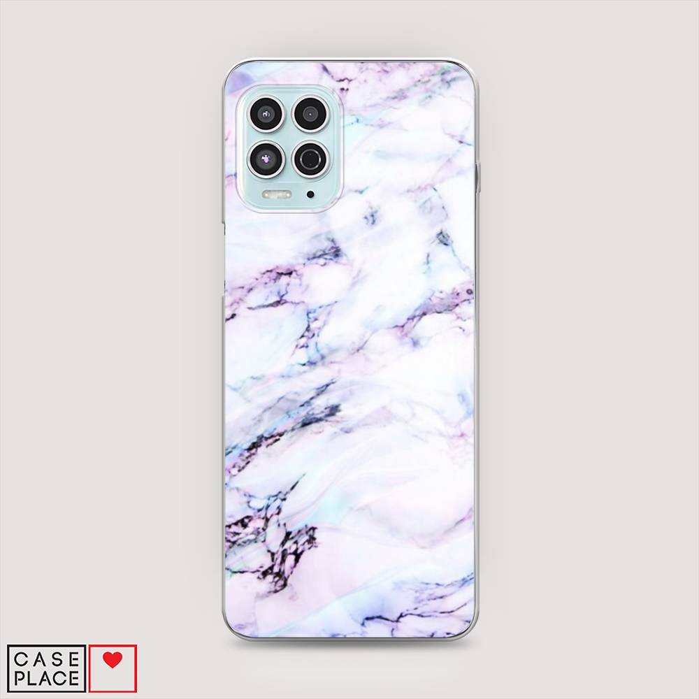 

Чехол на Motorola Moto G100 "Радужный мрамор", Серый;фиолетовый, 241650-3