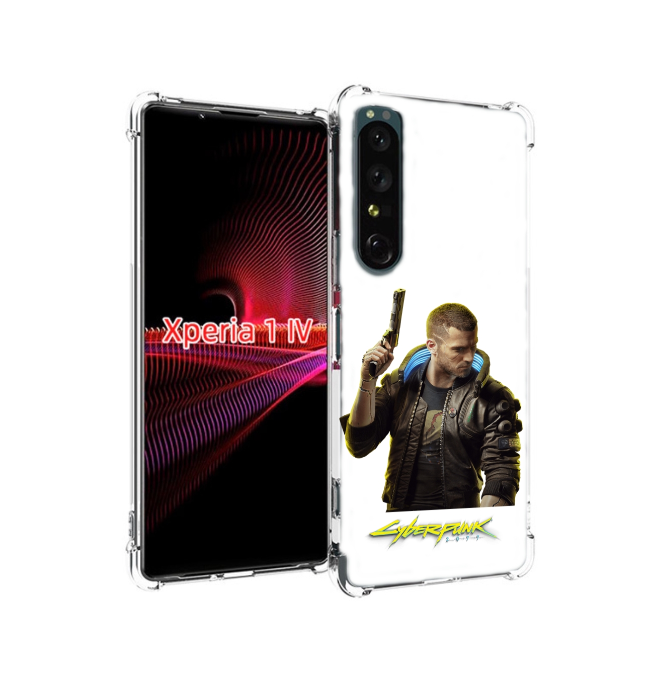 

Чехол задняя-панель-накладка-бампер MyPads Cyberpunk-2077 для Sony Xperia 1 IV противоу..., Прозрачный, Tocco