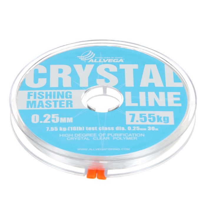 

Леска монофильная Allvega Fishing Master Crystal 30 м, 0,25 мм 7,55 кг, Прозрачный
