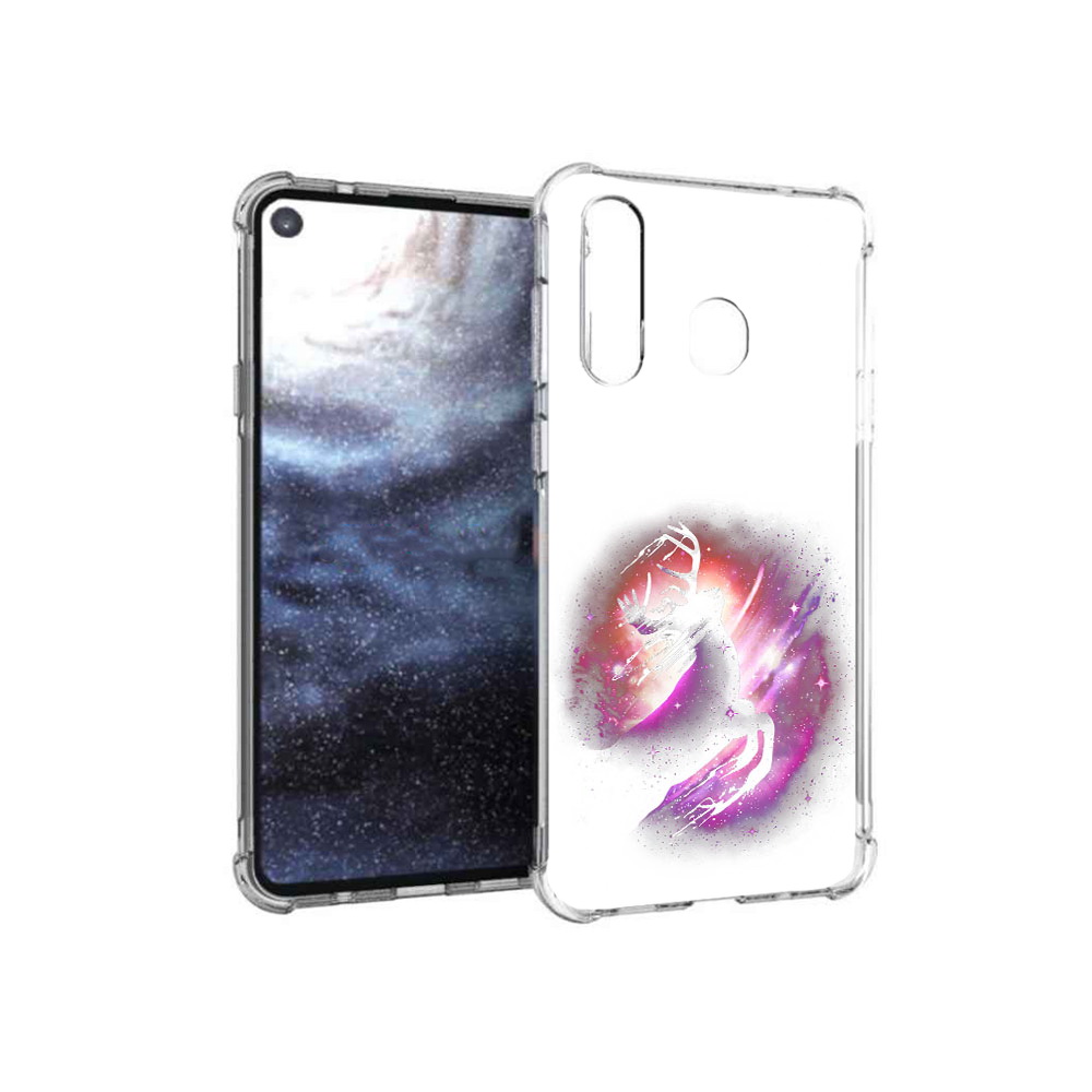 

Чехол MyPads Tocco для Samsung Galaxy A8s звездный олень (PT124633.501.354), Прозрачный, Tocco