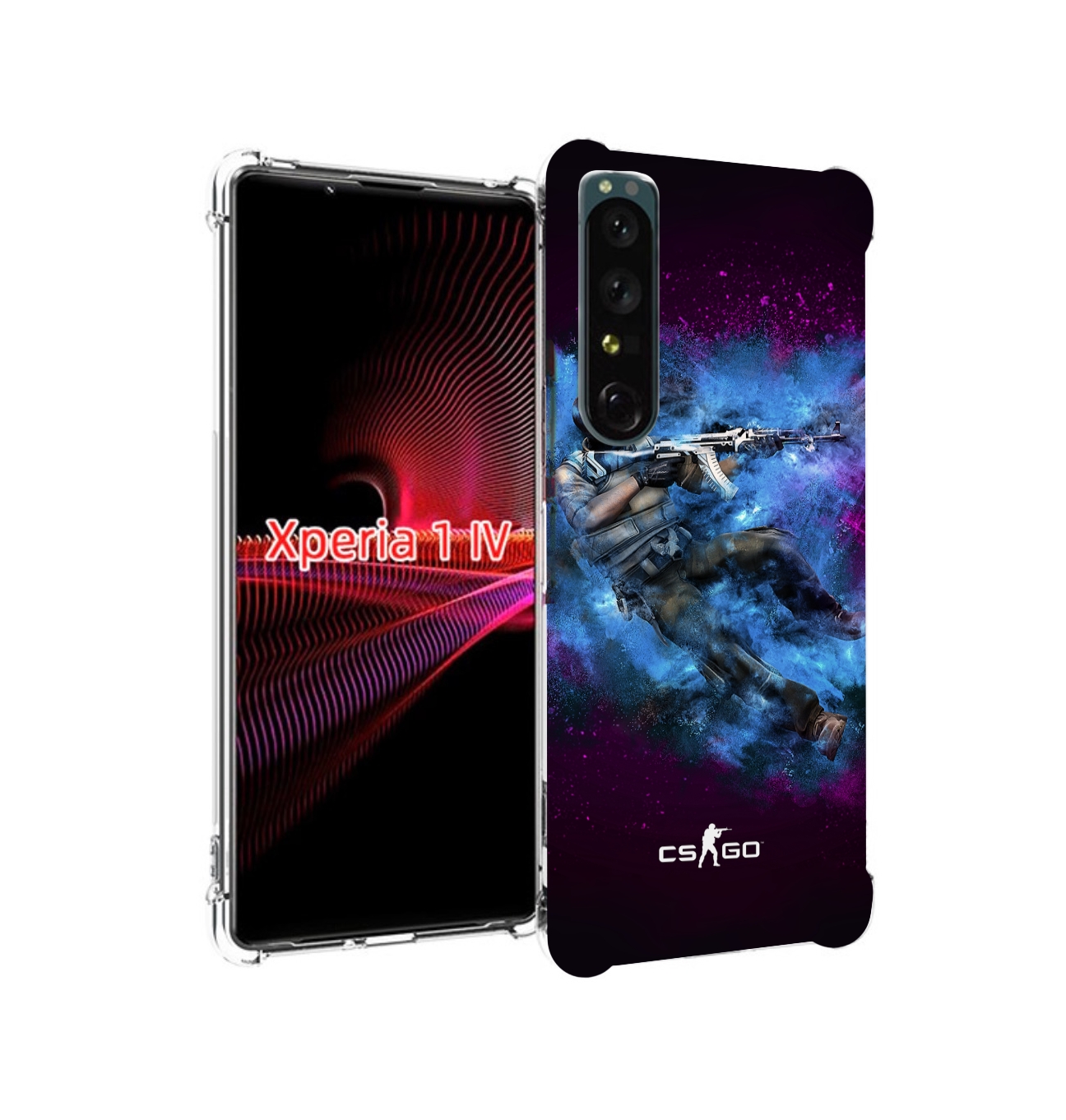 

Чехол накладка MyPads CS-go-террорист для Sony Xperia 1 IV, Прозрачный, Tocco