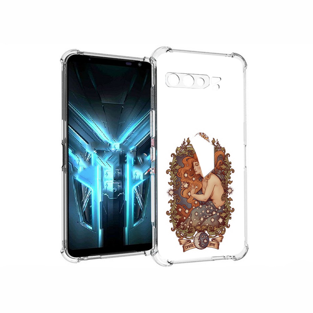 

Чехол MyPads Tocco для Asus ROG Phone 3 звездная девушка абстракция, Прозрачный, Tocco