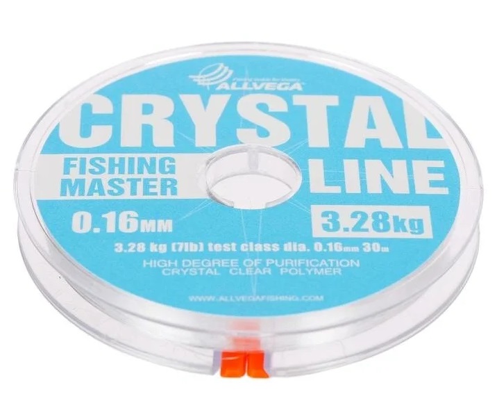 

Леска монофильная Allvega Fishing Master Crystal 30 м, 0,16 мм 3,28 кг, Прозрачный