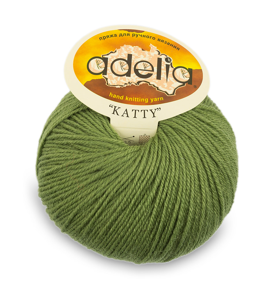 

Пряжа Adelia Katty №20 зеленый, Katty