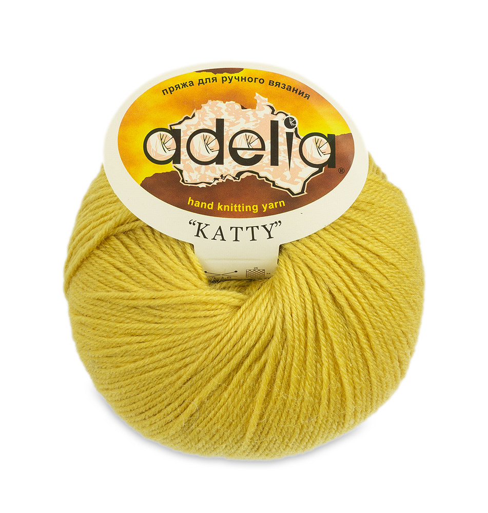 Пряжа Adelia Katty №19 горчичный