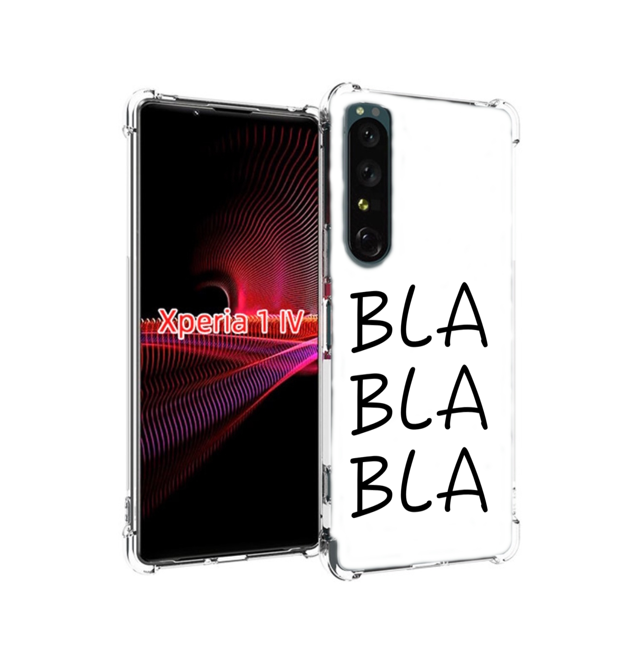

Чехол накладка MyPads Bla-Bla для Sony Xperia 1 IV, Прозрачный, Tocco