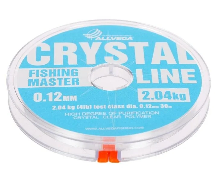

Леска монофильная Allvega Fishing Master Crystal 30 м, 0,12 мм 2,04 кг, Прозрачный