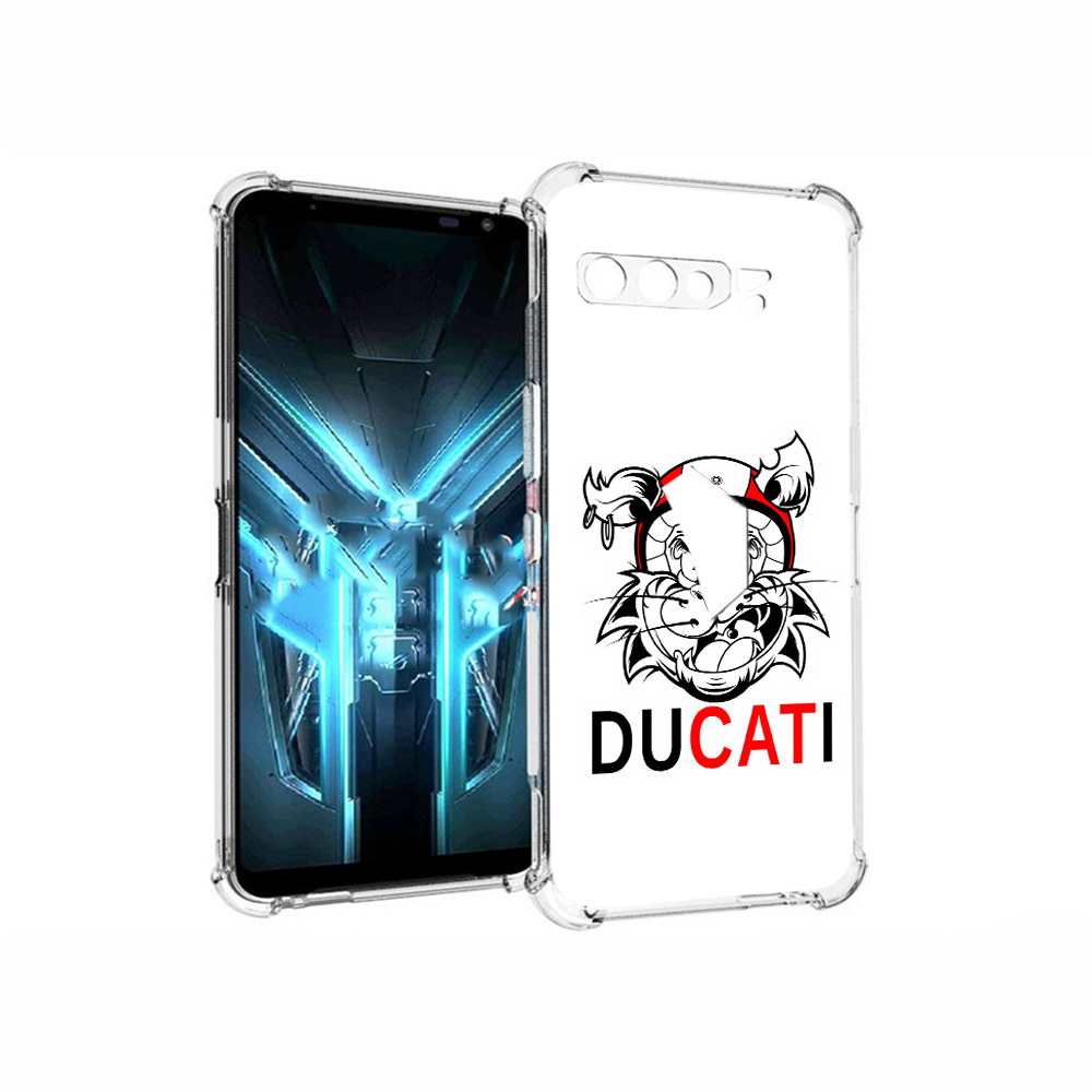 

Чехол MyPads Tocco для Asus ROG Phone 3 дукати, Прозрачный, Tocco