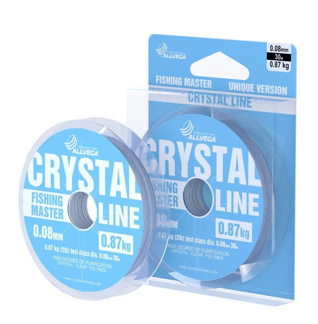 

Леска монофильная Allvega Fishing Master Crystal 30 м, 0,08 мм 0,87 кг, Прозрачный