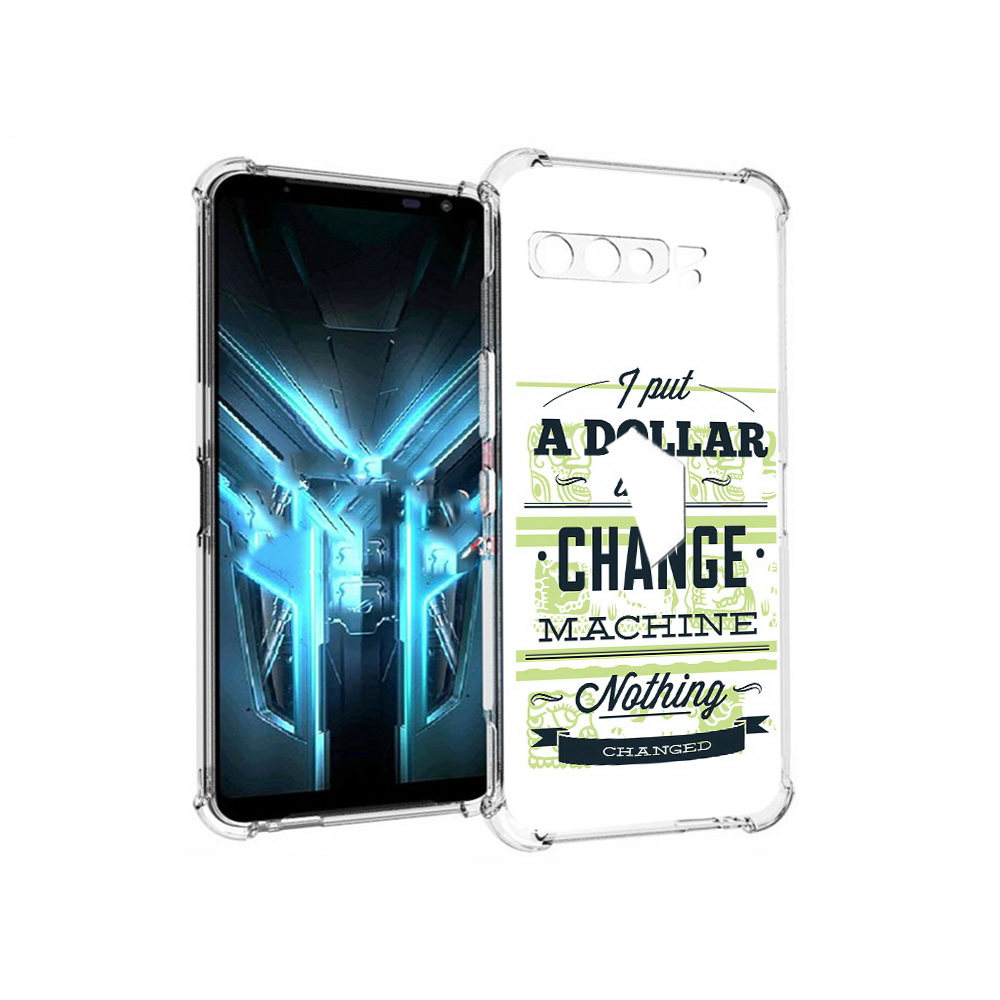 

Чехол MyPads Tocco для Asus ROG Phone 3 доллар надпись, Прозрачный, Tocco