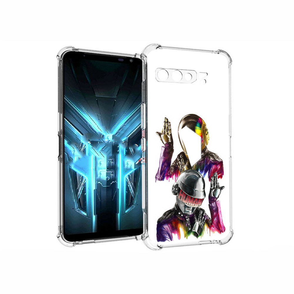 

Чехол MyPads Tocco для Asus ROG Phone 3 диско космонавты, Прозрачный, Tocco
