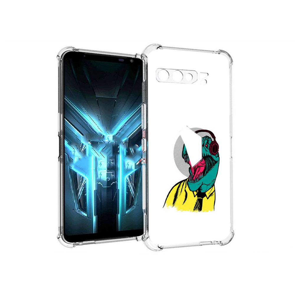 

Чехол MyPads Tocco для Asus ROG Phone 3 дино, Прозрачный, Tocco