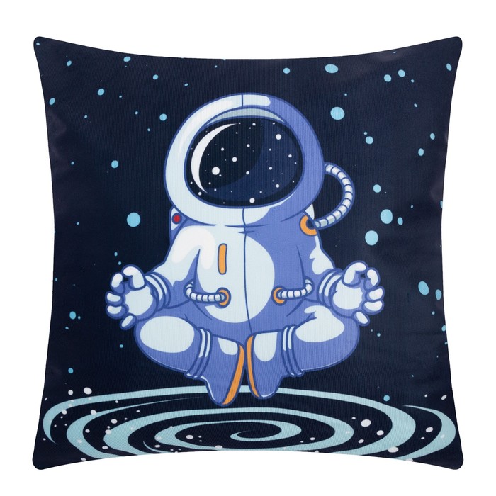 фото Чехол на подушку этель "космонавт" 40х40 см, 100% п/э, велюр