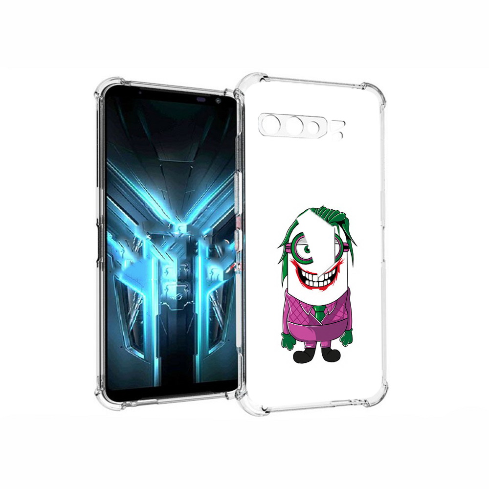 

Чехол MyPads Tocco для Asus ROG Phone 3 джокер миньон, Прозрачный, Tocco