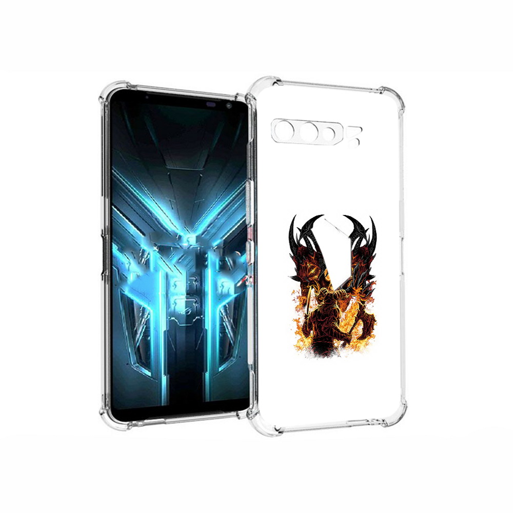 

Чехол MyPads Tocco для Asus ROG Phone 3 демон shadow fiend, Прозрачный, Tocco