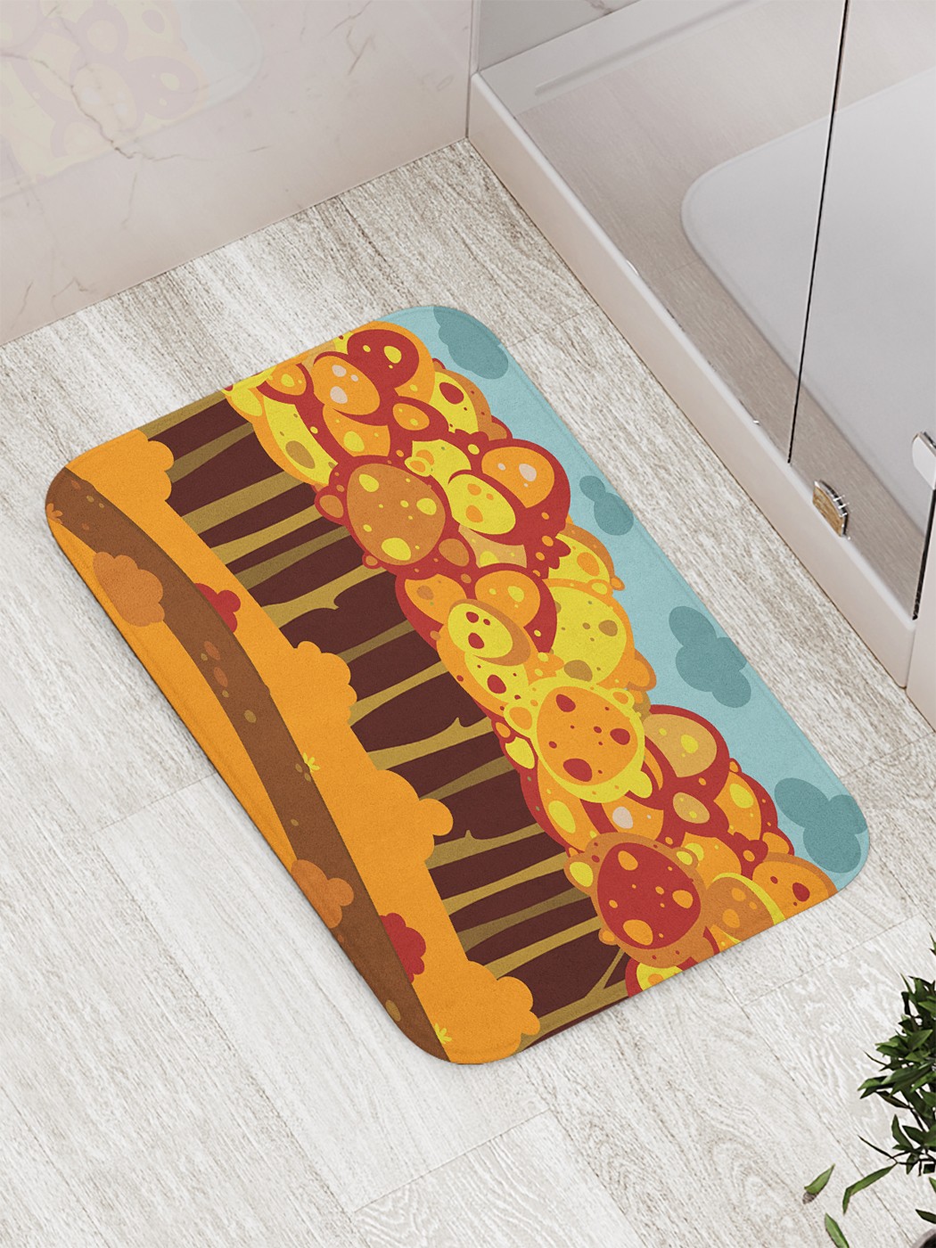 

Коврик противоскользящий для ванной, сауны, бассейна, 77х52 см bath_78847 JoyArty