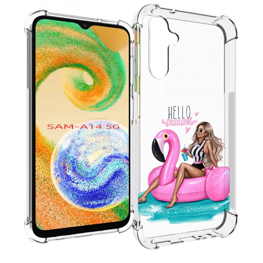 

Чехол MyPads Hello-summer для Samsung Galaxy A14 5G, Прозрачный, Tocco