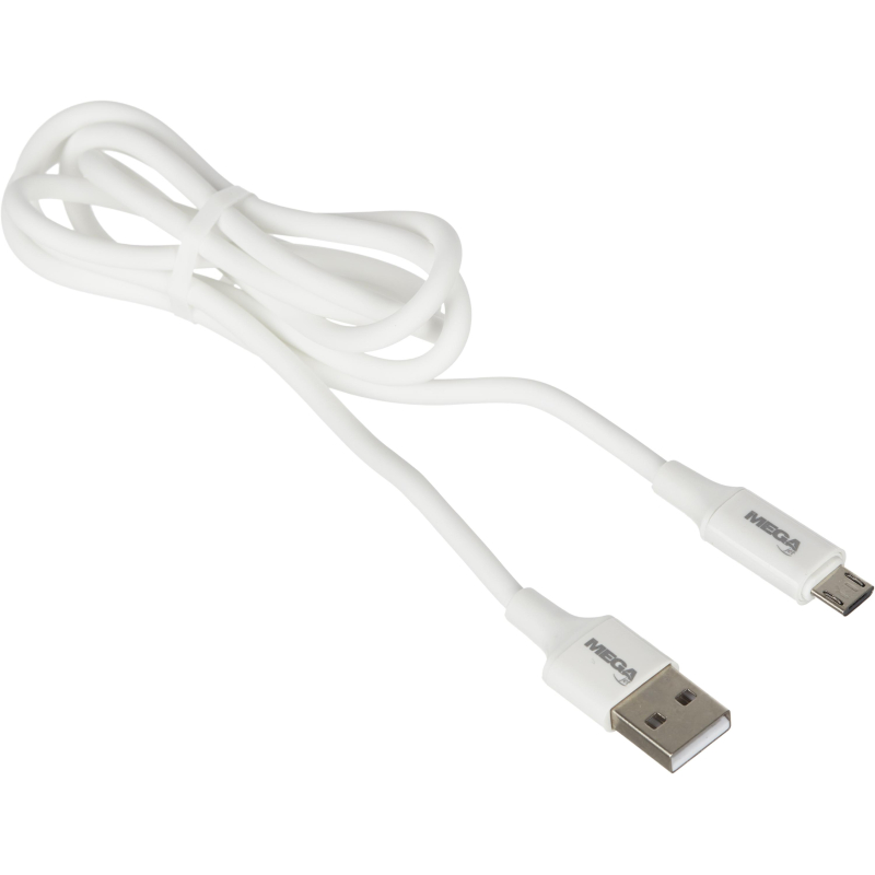 

Кабель ProMega U28 USB - Micro-USB, 2.4 А, 1 м, белый (1639350), U28