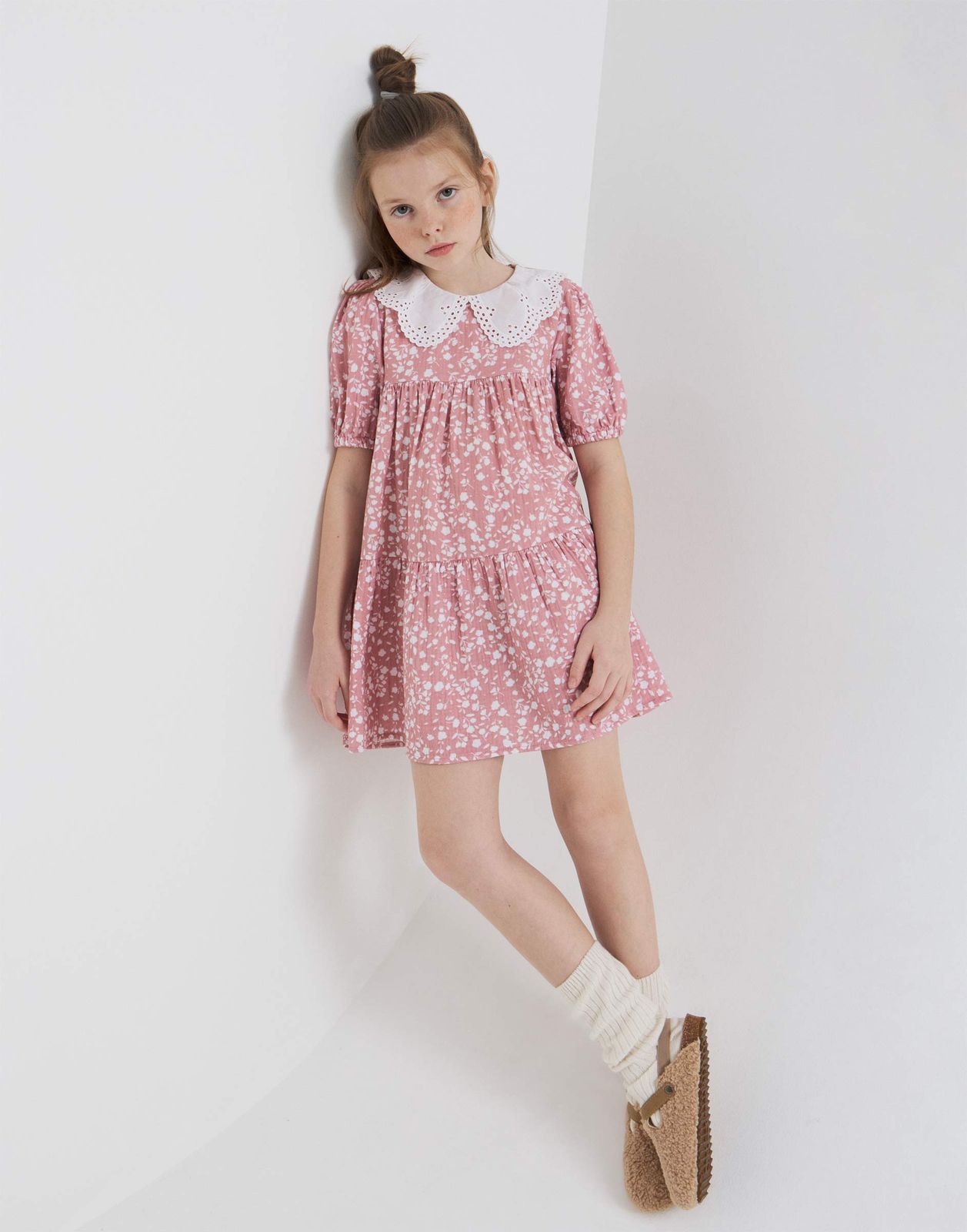 Платье для девочки Gloria Jeans GDR028384 пыльно-розовый 3-4г/104