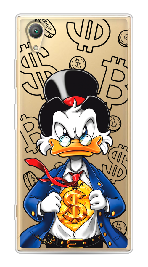 

Чехол на Sony Xperia XA1 plus "Scrooge Goldman", Черный;белый;синий, 53050-1