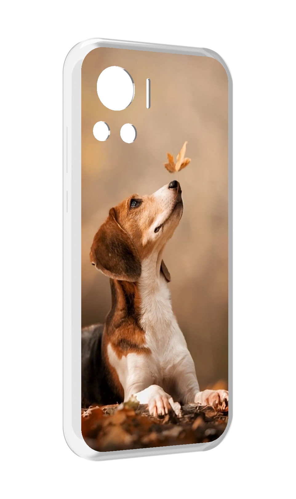 

Чехол MyPads бигль-собака для Motorola Edge 30 Ultra, Прозрачный, Tocco