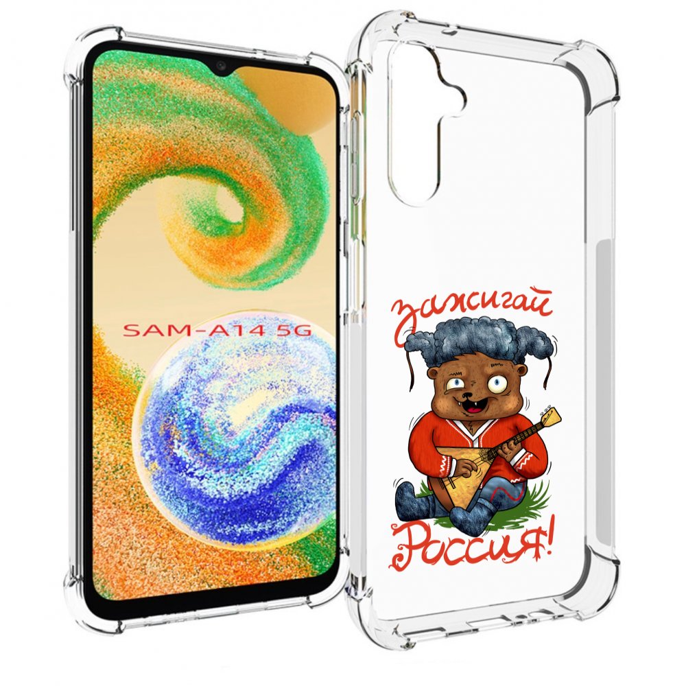 

Чехол MyPads Зажигай Россия для Samsung Galaxy A14 5G, Прозрачный, Tocco