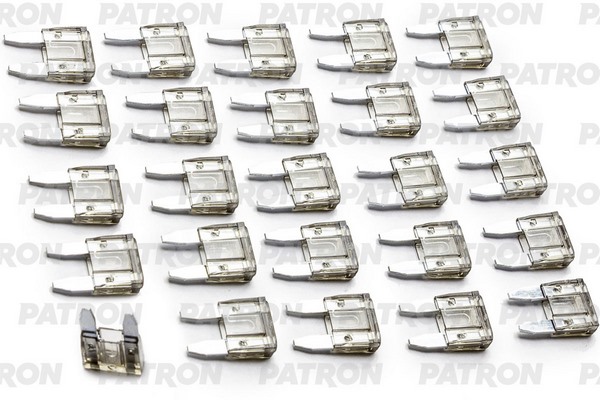 Предохранитель пласткоробка 25шт MINI Fuse 2A серый PATRON PFS012 5566₽