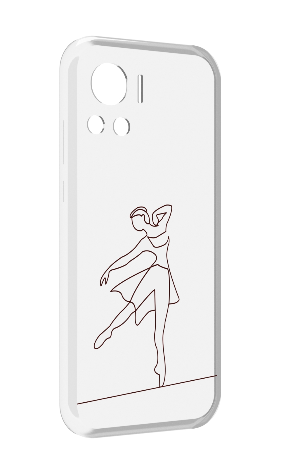

Чехол MyPads балерина-белая для Motorola Edge 30 Ultra, Прозрачный, Tocco